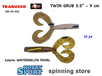 TWIN GRUB DOPPIACODA  3,5''  COLORE  WATERMELON PEARL - RAPTURE 18802262