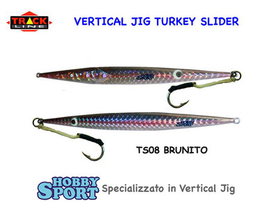 VERTICAL JIG TURKEY SLIDER 170 TS08 BRUNITO TRACK LINE PESCA MARE BARCA RICCIOLA