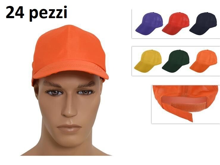 Set 24 Pezzi Cappello Berretto Da Adulto Regolabili Colori Assortiti Estate dfh