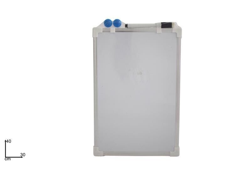 Lavagna Bacheca Magnetica Bordo Alluminio Con Magneti E Penna 40x30cm dfh