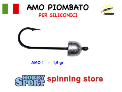 AMO PIOMBATO LUCIAPUMA CON MEZZA TESTINA GAMBO LUNGO 1,6 GR - MISURA 1  SPINNING