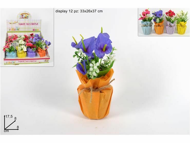 Set 12 Pezzi Piantine Piante Decorative Fiori Casa Decorazione Pasqua dfh