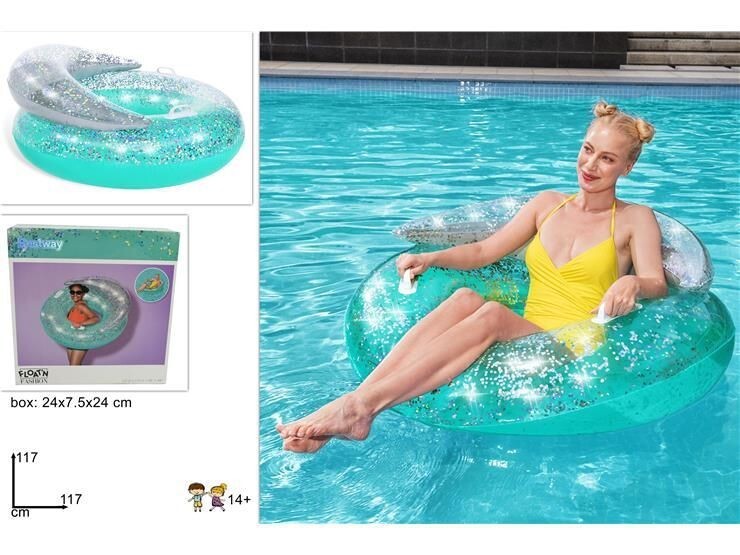 Ciambella Gonfiabile Glitter Dream 117cm Mare Piscina Estate dfh