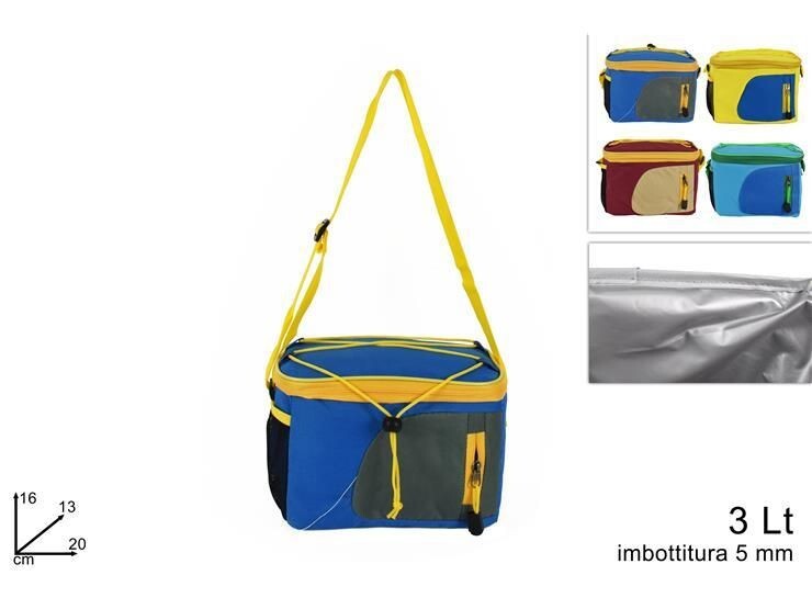 Borsa Frigo 3Lt Con Imbottitura 5mm Termica Estate Mare dfh