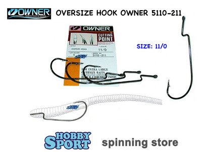 AMI OWNER 5110-211 SIZE 11/0 PER VERMONI SILICONICI SPINNING SPIGOLA BLACK BASS