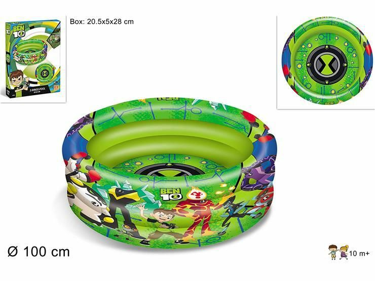 Piscina Gonfiabile Ben 10 100cm Bambini Divertimento Mare Estate dfh