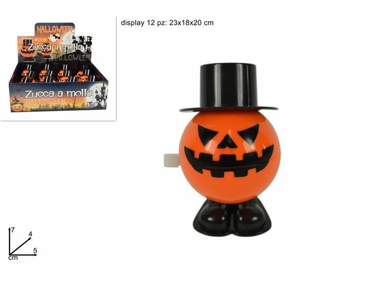 Set 12 Pezzi Zucca A Molla Decorazione Gioco Halloween Feste dfh