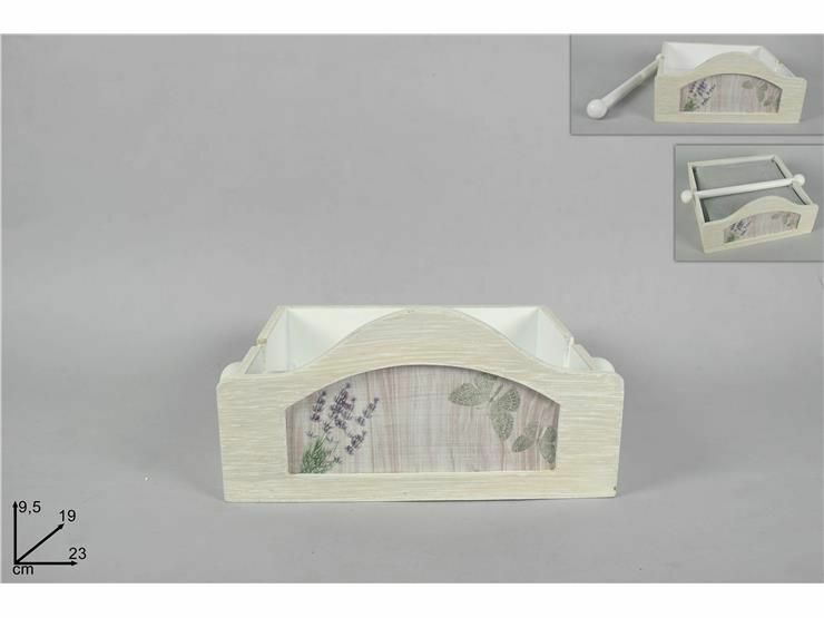 Porta Tovaglioli Da Cucina In Legno Bianco Lavanda dfh