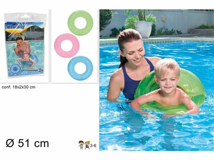 Salvagente Gonfiabile Colorato 51cm Bambini Mare Piscina Estate dfh