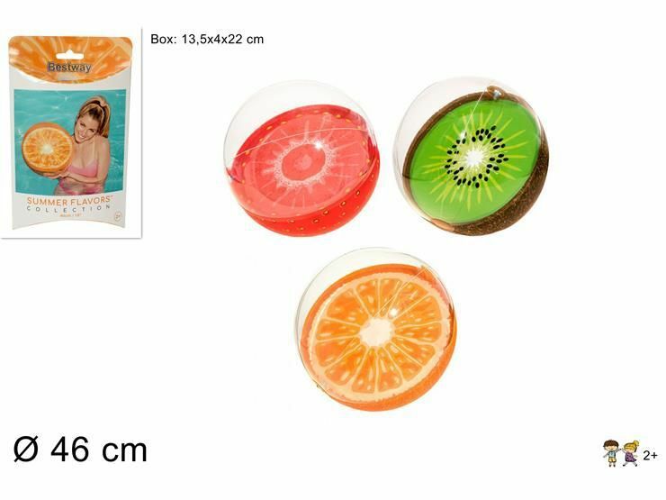 Palla Pallone Da Spiaggia Gonfiabile Frutta 41cm Bambini Mare Piscina Estate dfh