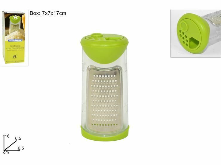Grattugia Manuale Con Contenitore E Dosatore Frutta Verdura Formaggio dfh
