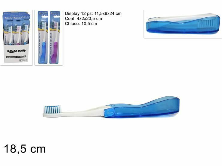 Set 12 Pezzi Spazzolino Denti Da Viaggio Pieghevole dfh