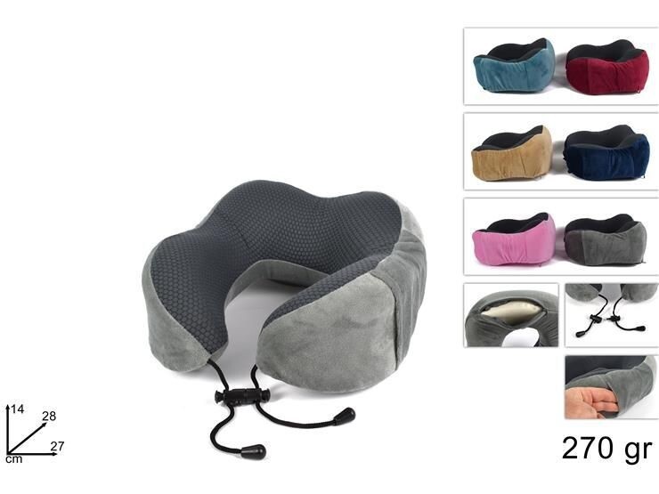 Cuscino Da Viaggio Collare Per Il Collo In Memory Foam Lettura Relax 270gr dfh