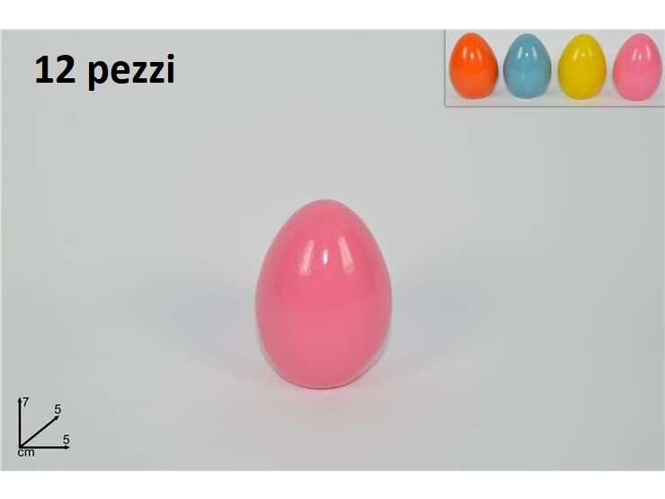 Set 12 Pezzi Uovo Uova In Ceramica Colorata 6cm Decorazione Pasqua dfh