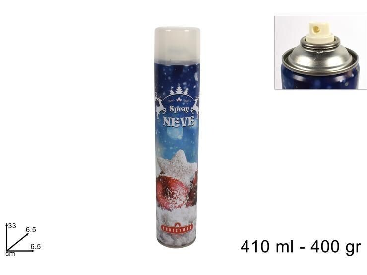 Bomboletta Neve Spray Decorazione Addobbi Albero Natale Presepe 410ml dfh