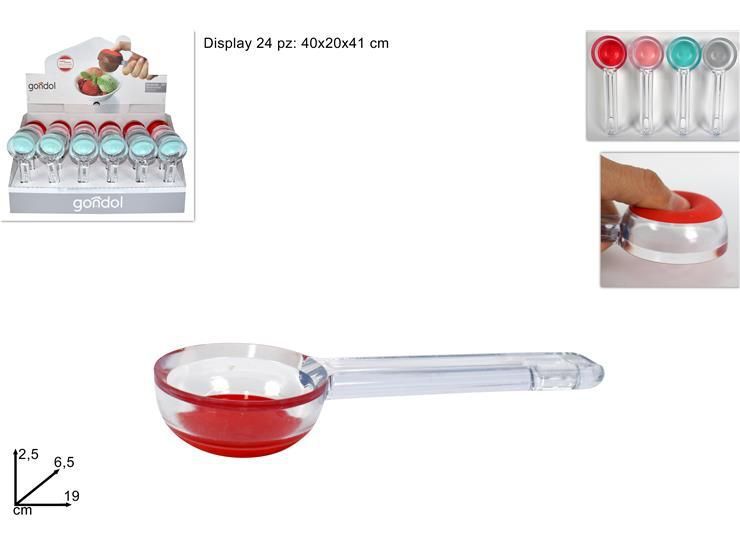 Set 24 Pezzi Palette Porzionatore Per Gelato In Silicone dfh