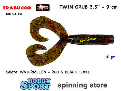 TWIN GRUB DOPPIACODA 3,5'' COLORE WATERMELON  RAPTURE 18802261 SPINNING