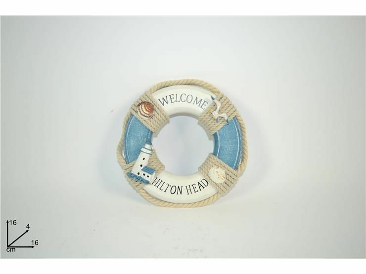 Salvagente Decorativo Da Parete In Legno Decorazione Casa Arredamento Mare dfh