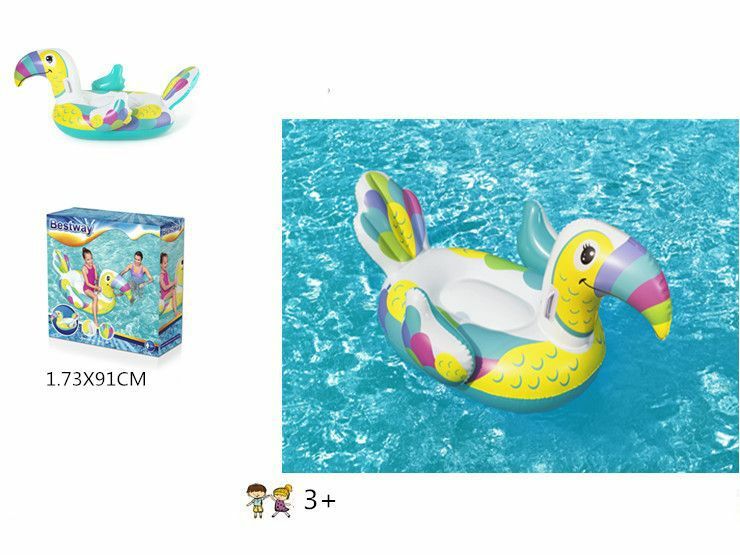 Tucano Cavalcabile Gonfiabile Bambini 173x91cm Mare Estate Piscina dfh