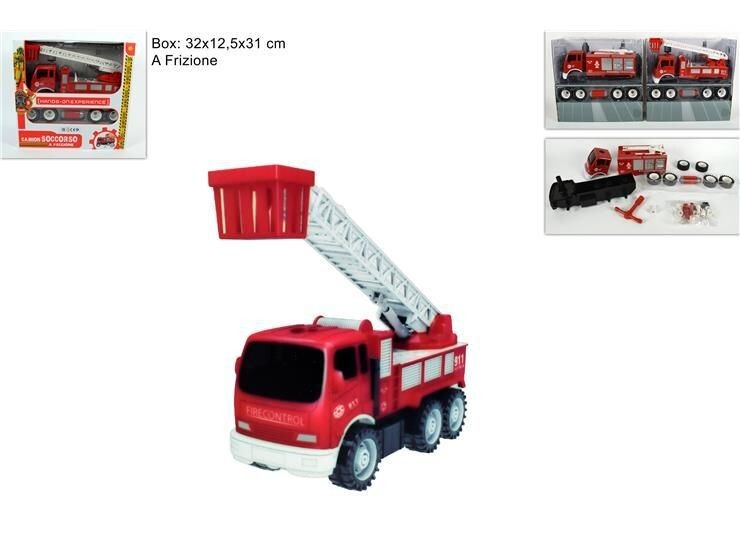 Camion Pompieri  A Frizione Smontabile Gioco Giocattolo Bambini dfh