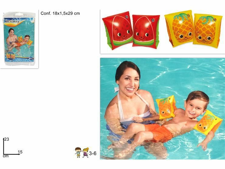 Braccioli Gonfiabili Fruit 3-6 Anni Bambini Mare Piscina Estate dfh