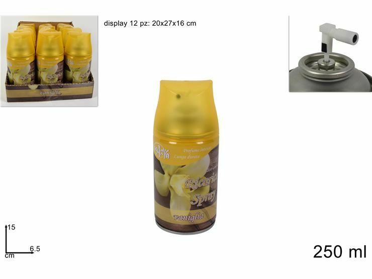 12 Pz Deodorante Spray Profumi Ambiente Zenzero Vaniglia Per AIR WICK/Glade dfh