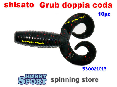 SHISATO GRUB DOPPIA CODA - 530021013 Col. PUMPKIN SCURO  SILICONICO ASSASSIN