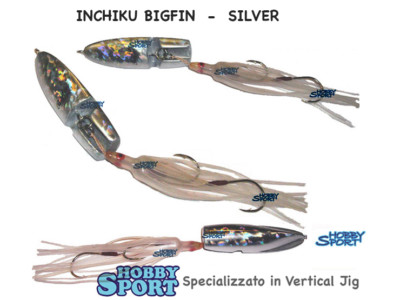 INCHIKU BIGFIN HOTS JAPAN 100 GR  COL. SILVER HOLO PESCA MARE BARCA