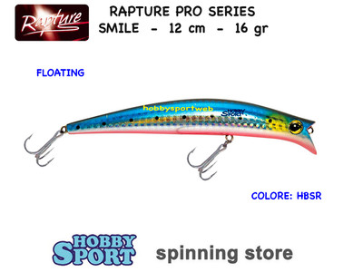 SMILE 120 MINNOW RAPTURE 16 GR COLOR HBSR BLUE SARDA PINK SPINNING MARE 18006245