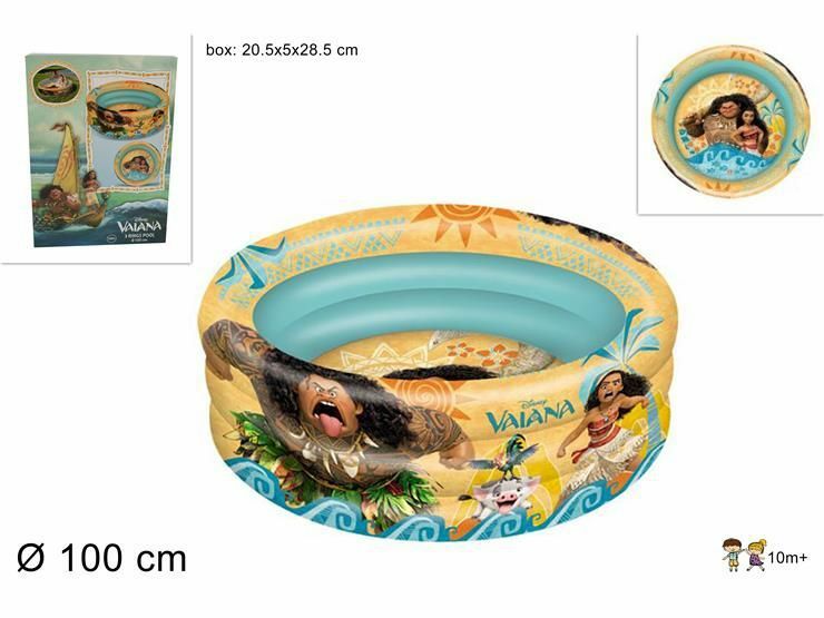 Piscina Gonfiabile Vaiana 100cm Bambini Divertimento Mare Estate dfh