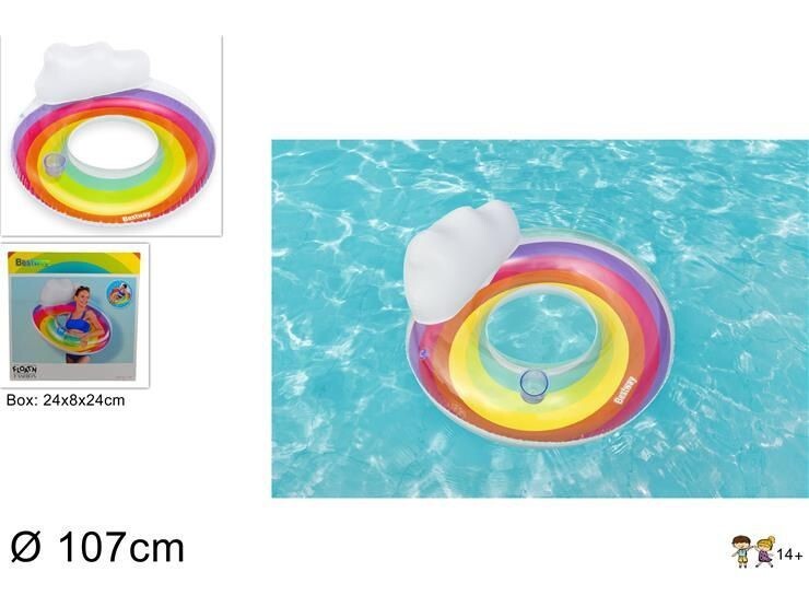 Poltrona Gonfiabile Rainbow Dream 107cm Mare Piscina Estate dfh