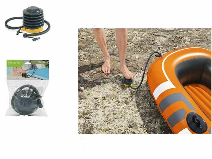 Pompa Gonfiatore Palloncino Salvagente Piscina Balloon a Piede Portatile dfh