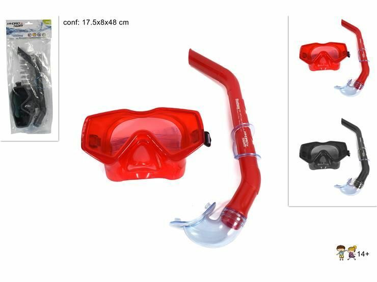 Set Maschera + Boccaglio Colorato Ragazzi Nuoto Mare Piscina Estate 14 Anni dfh