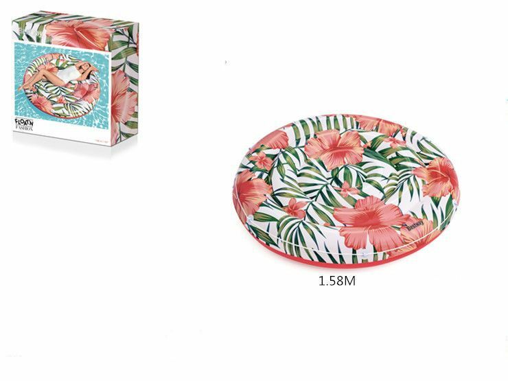 Isola Materassino Gonfiabile Palme Pacifiche 158cm Estate Mare Piscina dfh