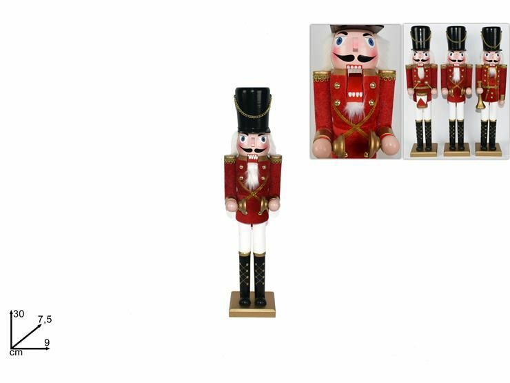 Schiaccianoci Soldatino 50cm Legno Natale Decorazione Negozi Casa Strumento dfh