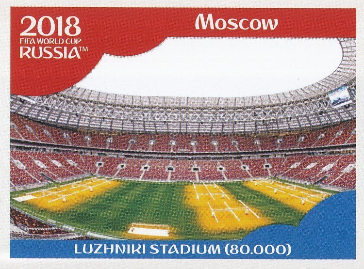 013 Luzhniki Stadium Stadiums Sticker World Cup Russia 2018 Panini