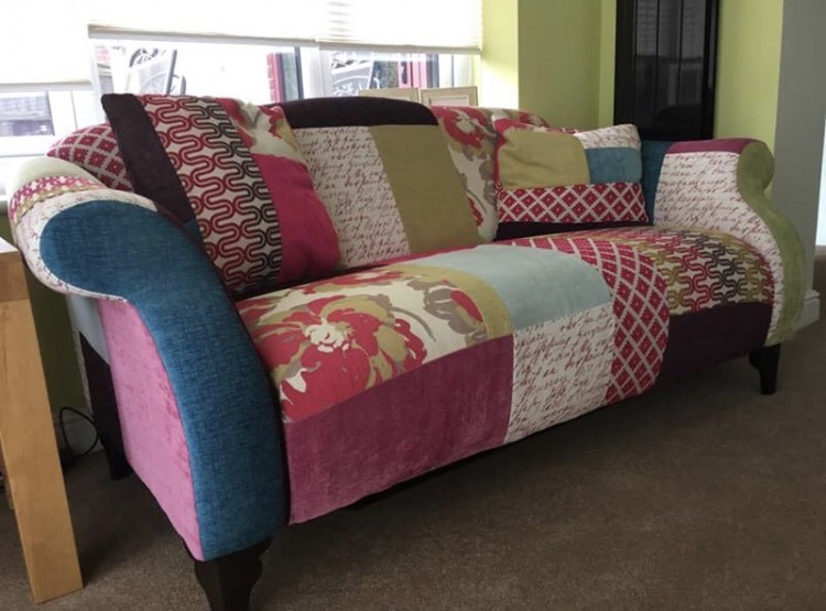 Dfs shout patchwork 2 seater sofa and 2 statement chairs | in Rotherham, South Yorkshire | Gumtree