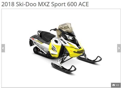 2018 Ski Doo MXZ Sport 600 ACE ES