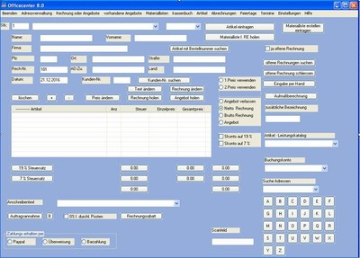 Rechnungsprogramm Gewerbe Aufträge Handel  Angebot Kleinunternehmer und mehr    