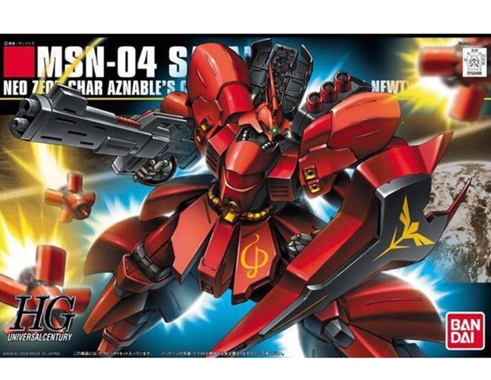 Комплект модели Bandai Universal Century HG MSN-04 Sazabi Chars Counteratack Gundam