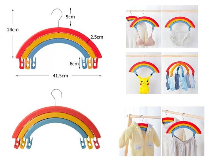 Appendiabiti Rotante Arcobaleno Gruccia Antiscivolo Organizer Salvaspazio cir