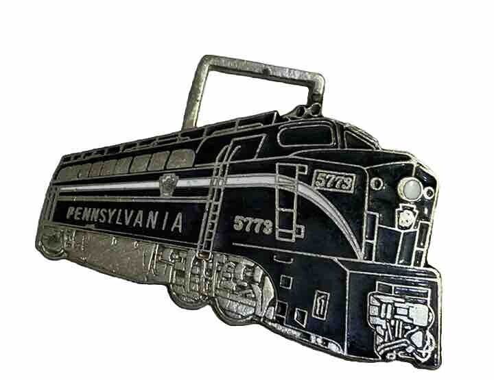 Black Pennsylvania Railroad Engine Watch Fob. Engine # 5773
