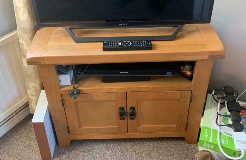 Solid Oak TV Corner in Totton, Hampshire Gumtree