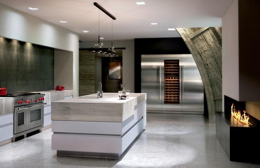 Sub Zero Fridge Freezer & Wine Cooler Set Wolf subzero kitchen