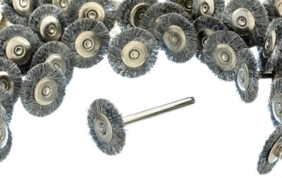 24pc 3/4'' Stainless Steel Wire Wheel Brush Polishing Grinding Dremel Rotary Tool