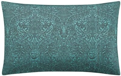 William Morris Bedding Honeysuckle & Tulip Floral in Mulberry & Teal or Cushion