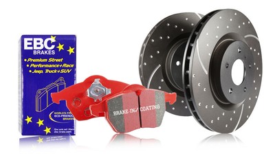 EBC Front GD Discs Redstuff Pads for Mercedes CLK C208 CLK200 Cabrio 2.0 98 > 02