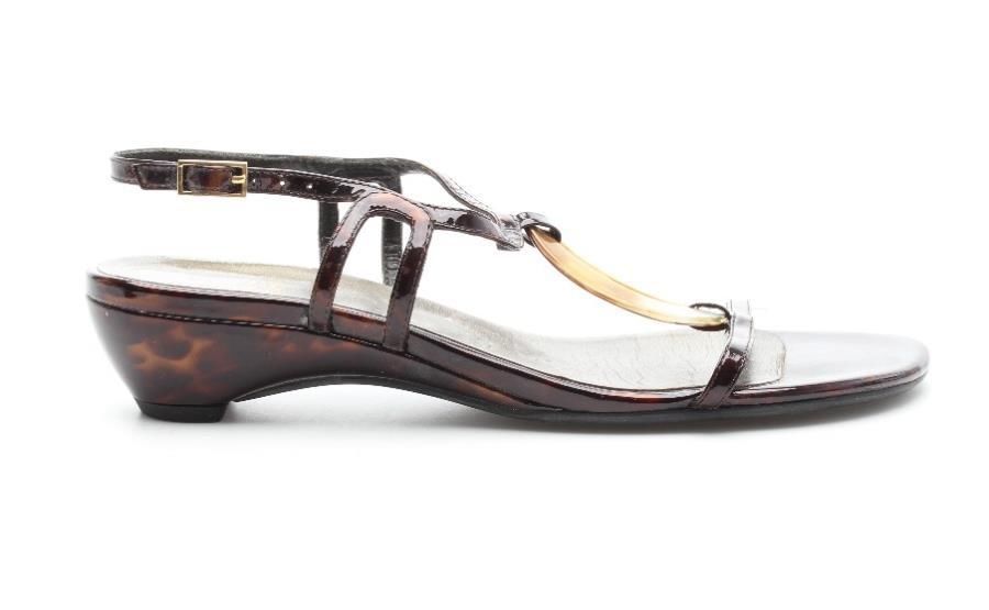 Sandalias/chanclas para mujer Stuart Weitzman de cuero patentado