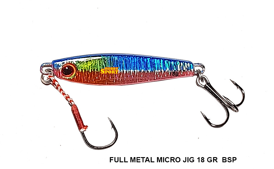 FULL METAL MICRO JIG CON ASSIST 18 GR  COL. BLUE PINK 5,5 CM SPINNING MARE LAGO