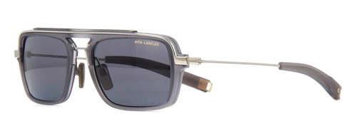 Pre-owned Dita Lancier Sunglasses Lsa-404 Dls404-56-03-a Matte Crystal Grey In Gray